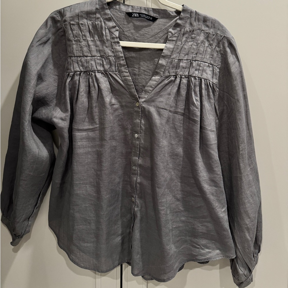 Zara dark grey Blouse for Women